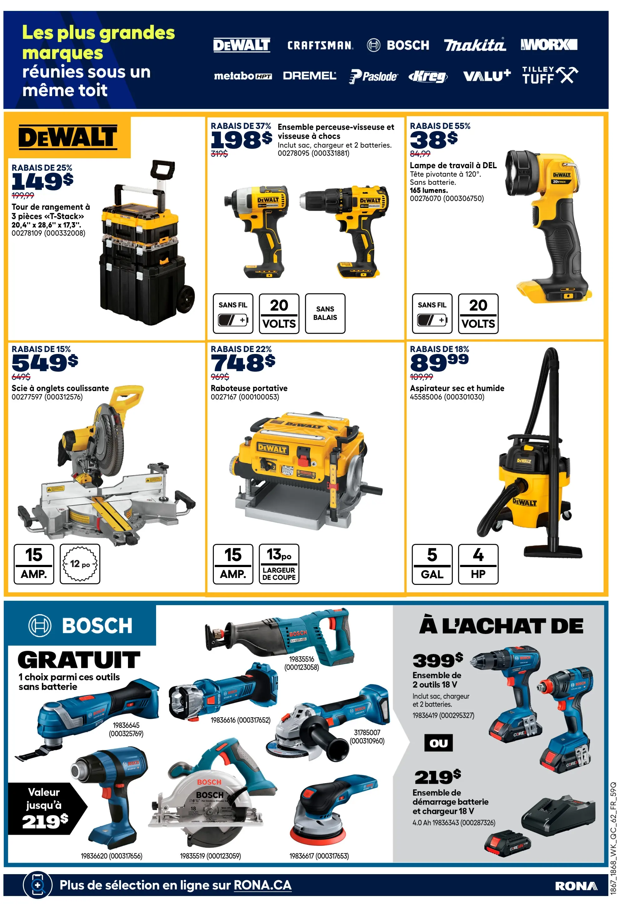 Circulaire Rona - Offres outillées pour les fêtes