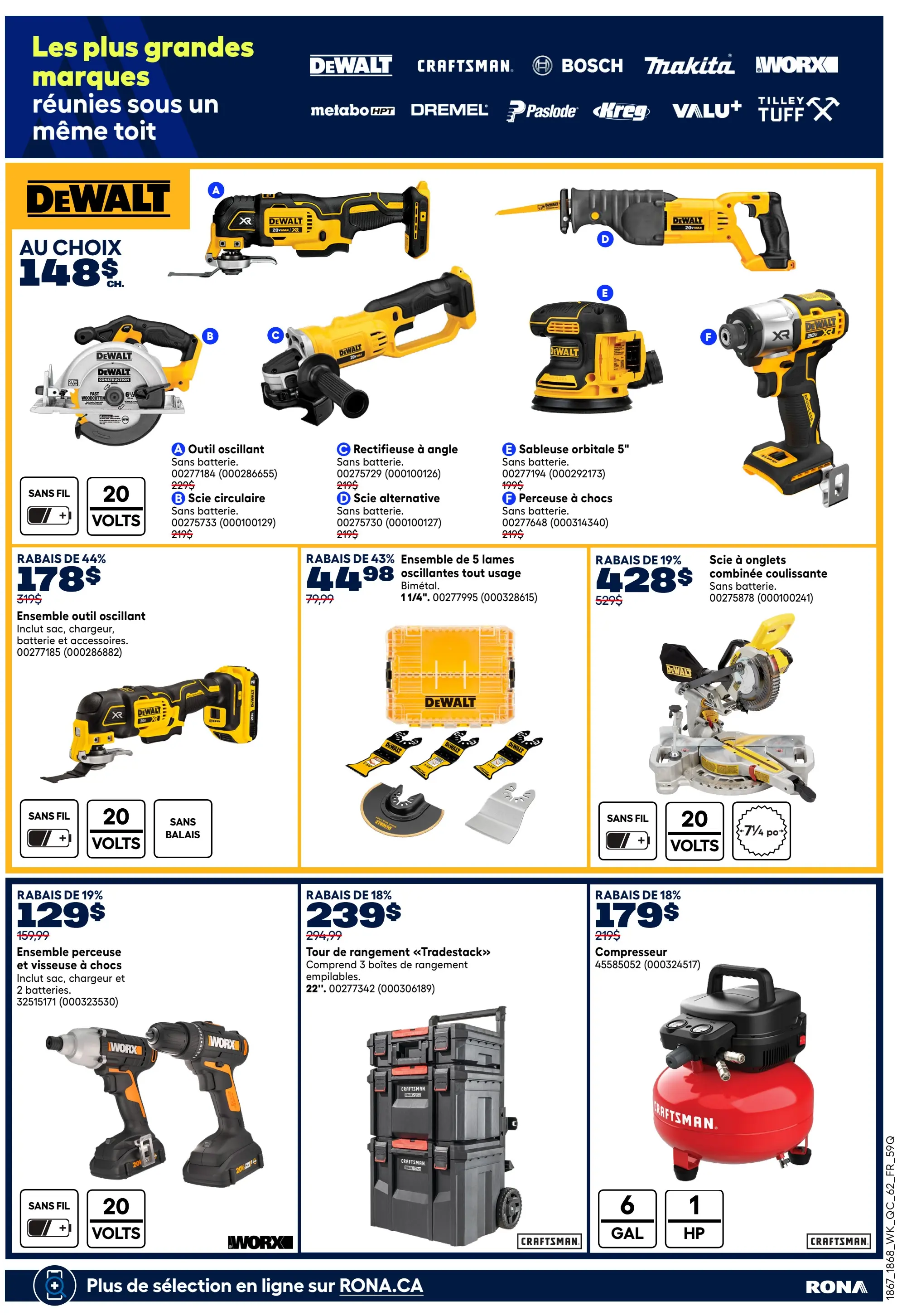 Circulaire Rona - Offres outillées pour les fêtes