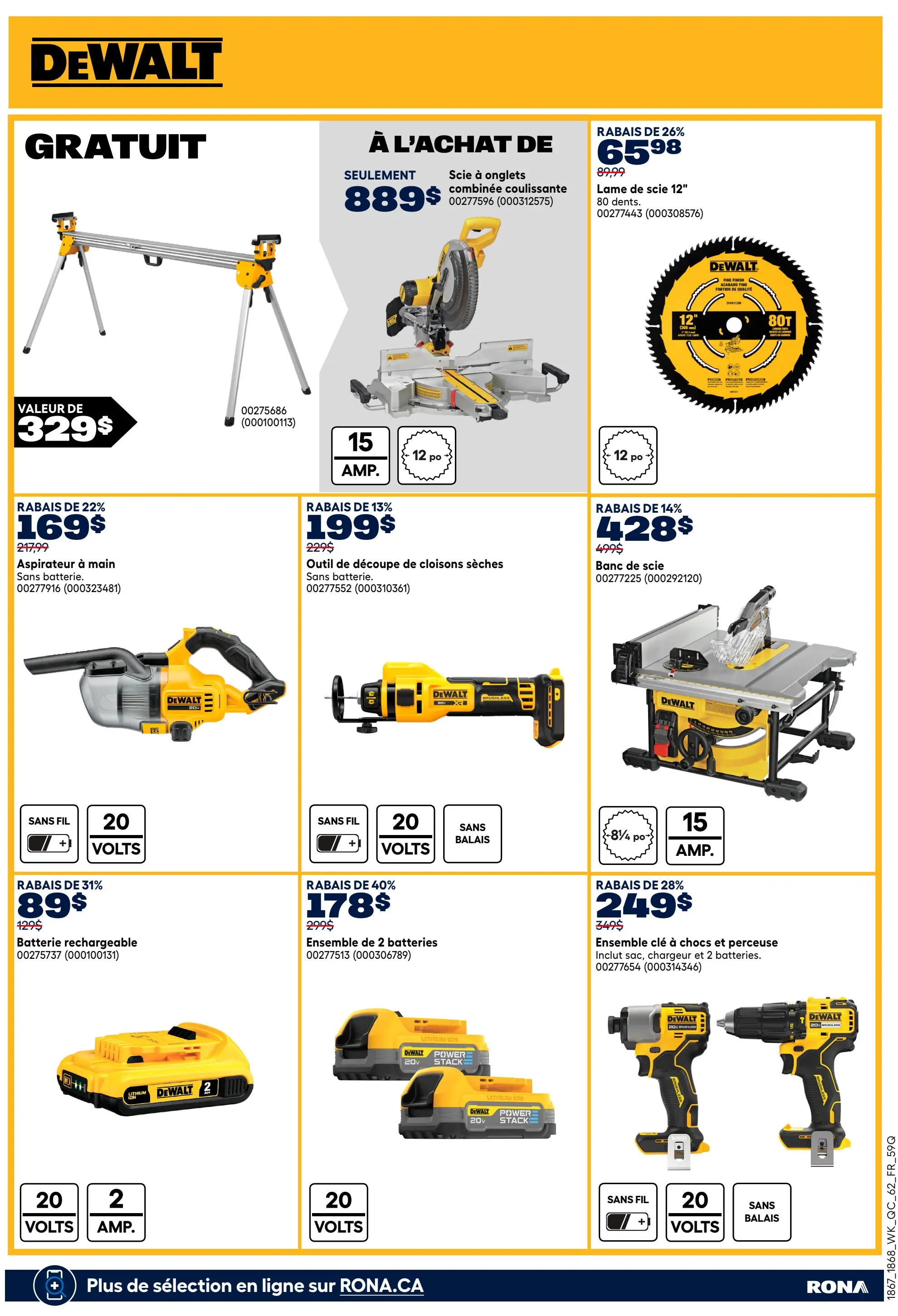 Circulaire Rona - Offres outillées pour les fêtes