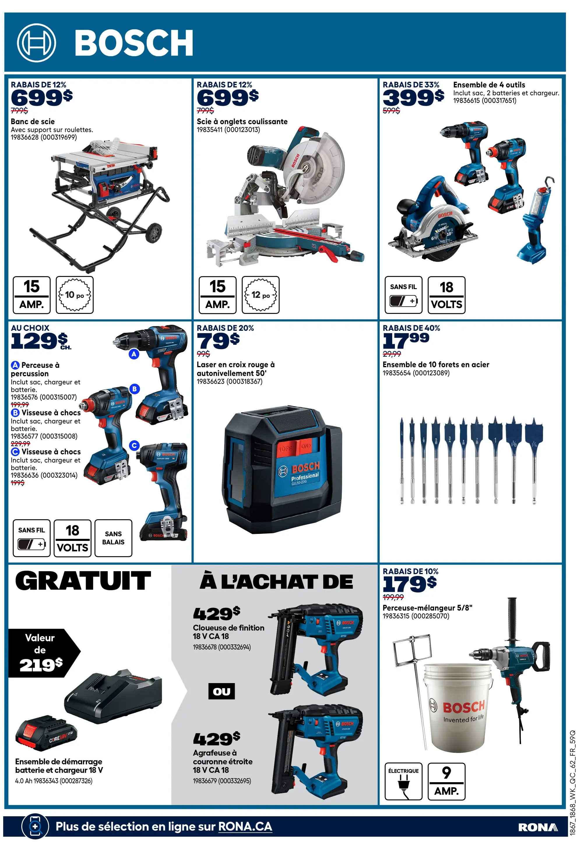 Circulaire Rona - Offres outillées pour les fêtes