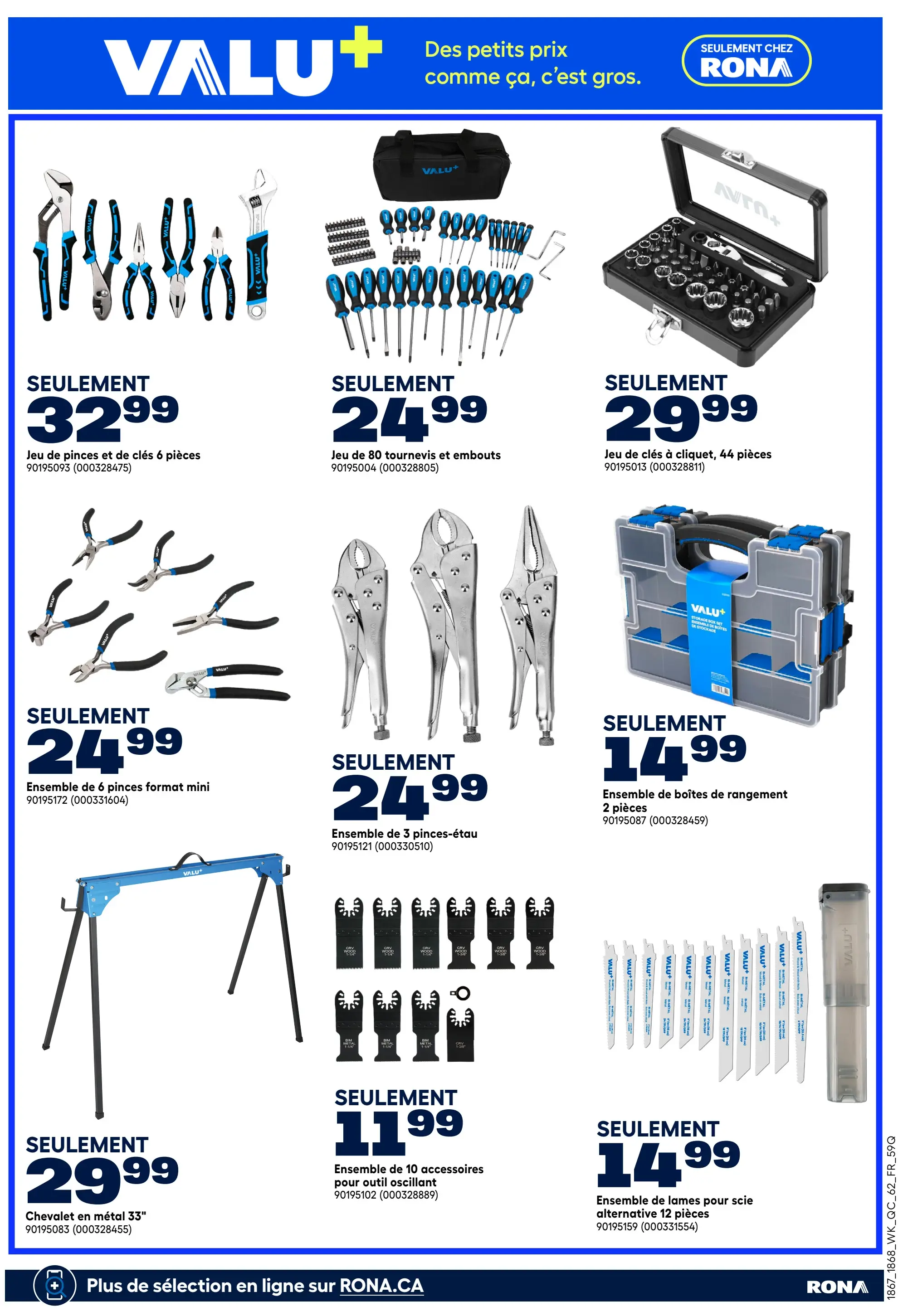 Circulaire Rona - Offres outillées pour les fêtes
