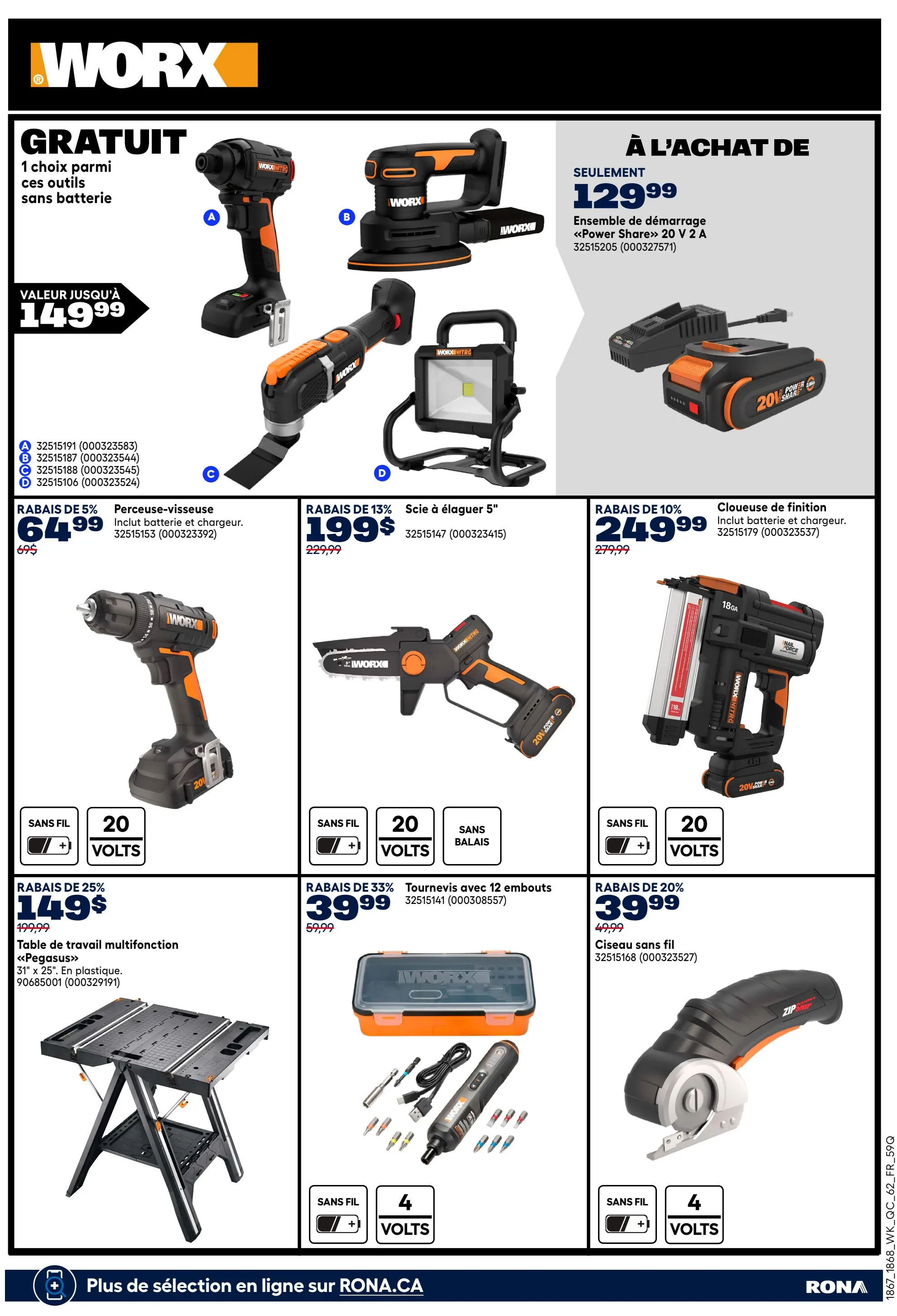 Circulaire Rona - Offres outillées pour les fêtes
