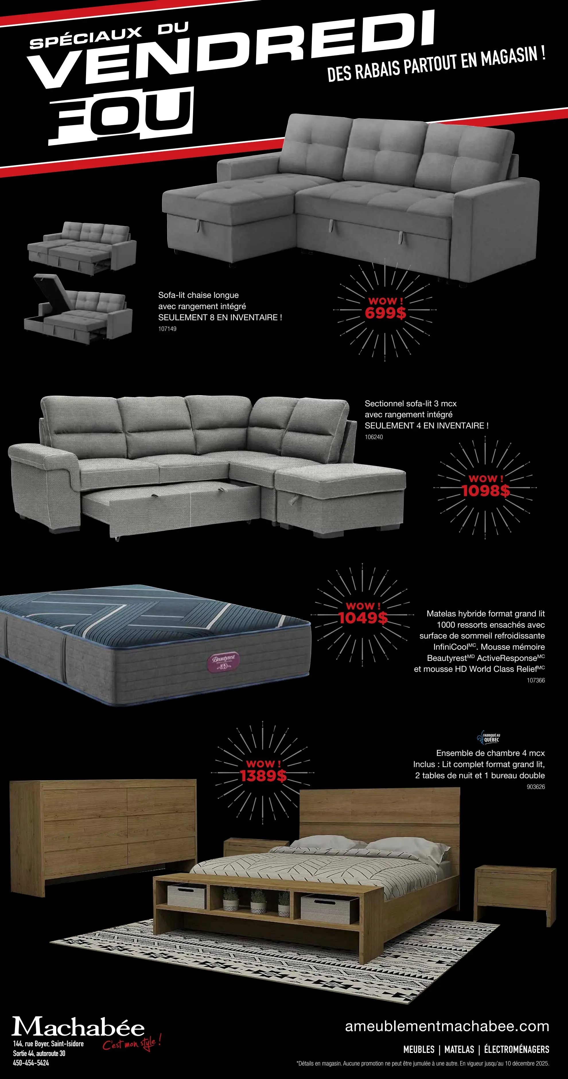 Circulaire Machabée - Spéciaux du Vendredi Fou