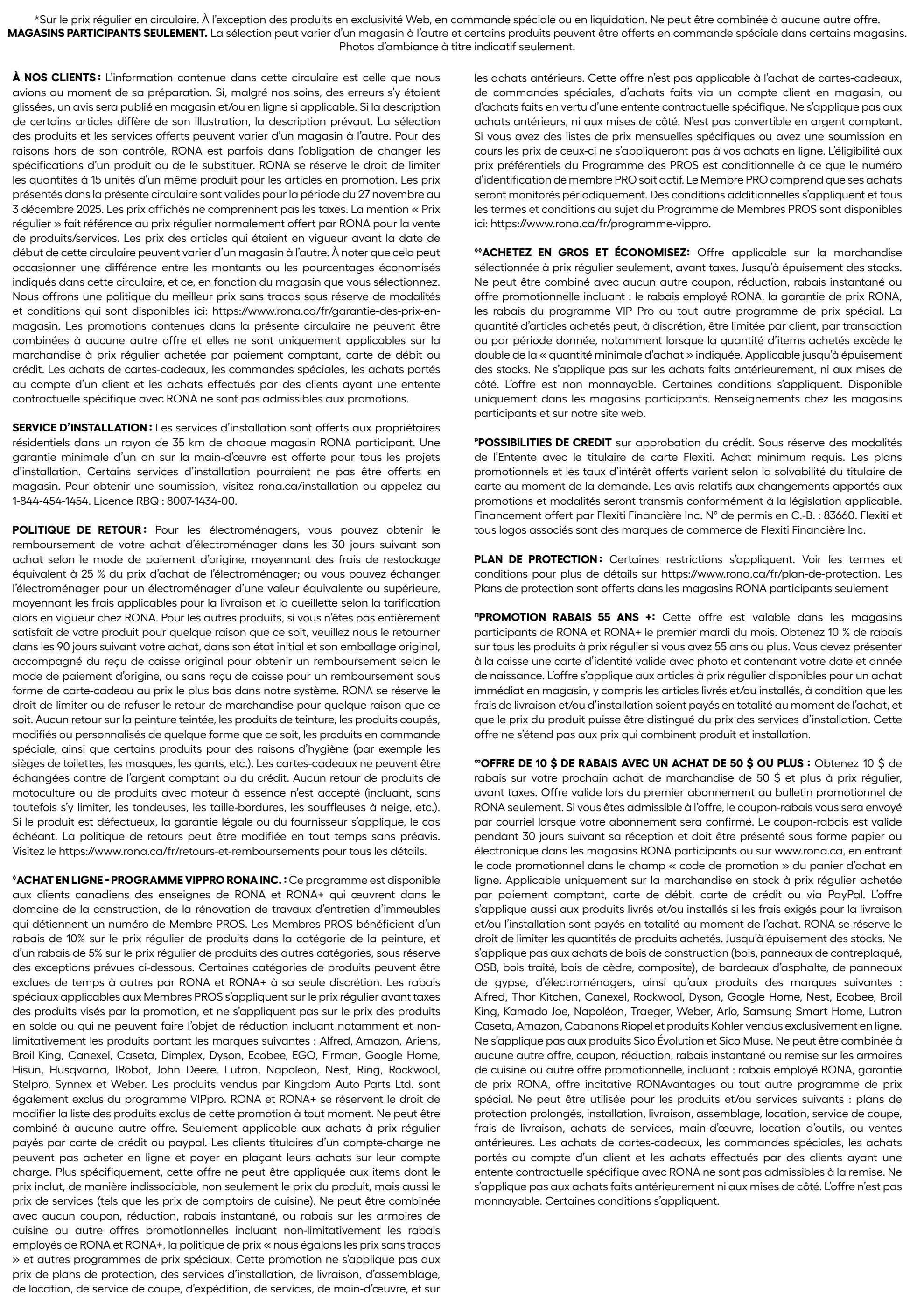 Circulaire Rona - Vendredi Fou