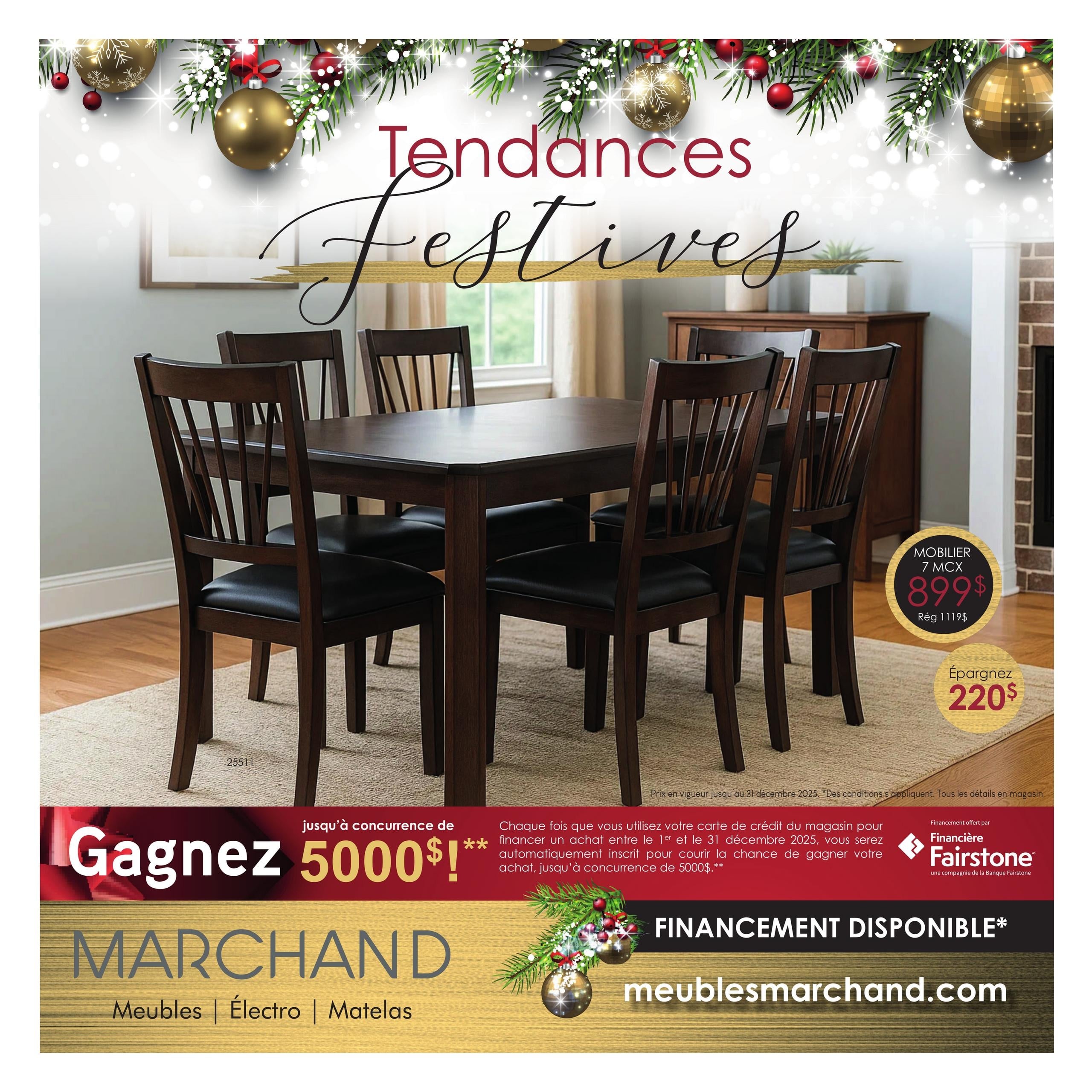 Circulaire Meubles Marchand - Tendances Festives