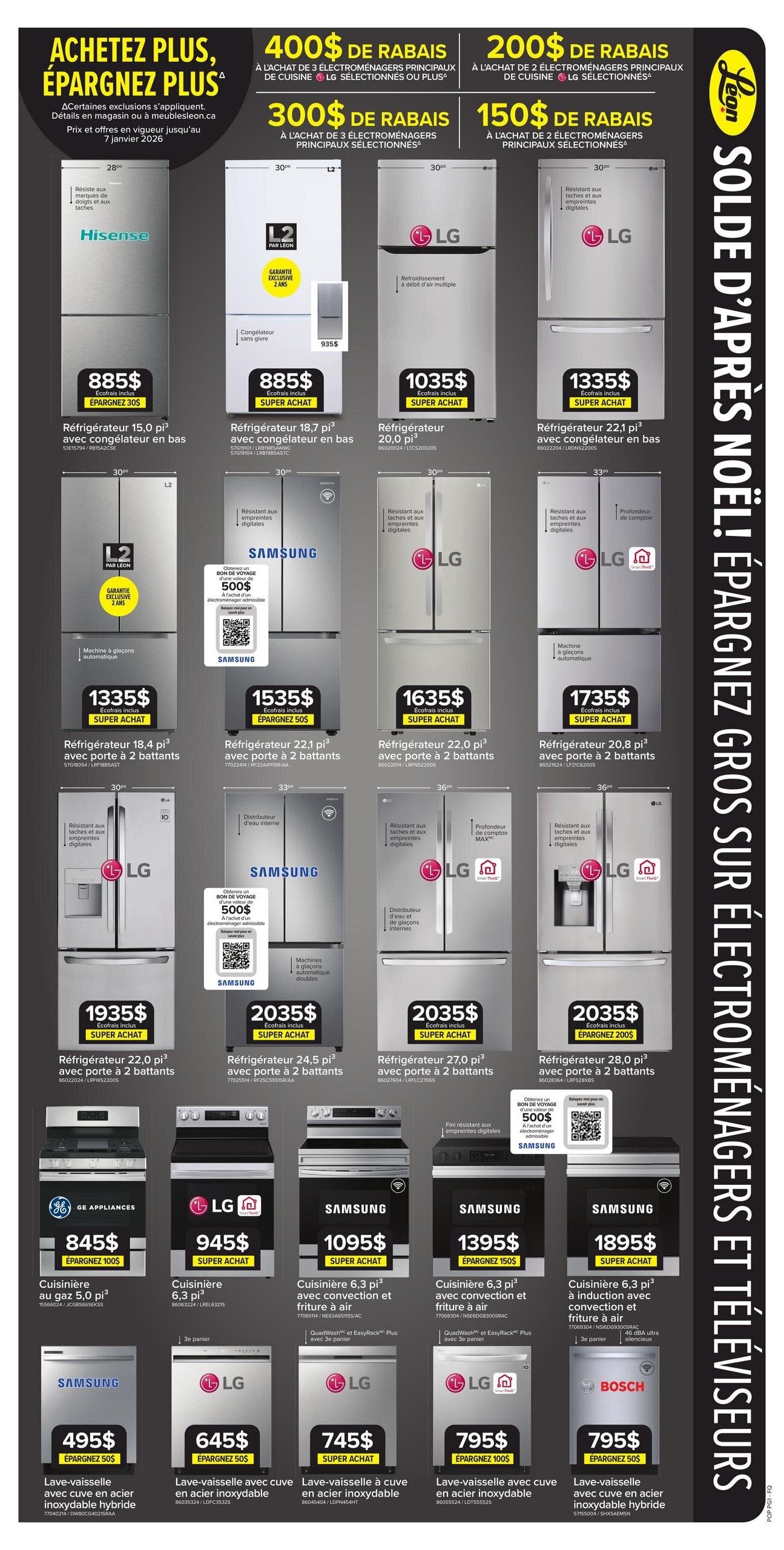 Circulaire Meubles Léon - Solde d'Après-Noël