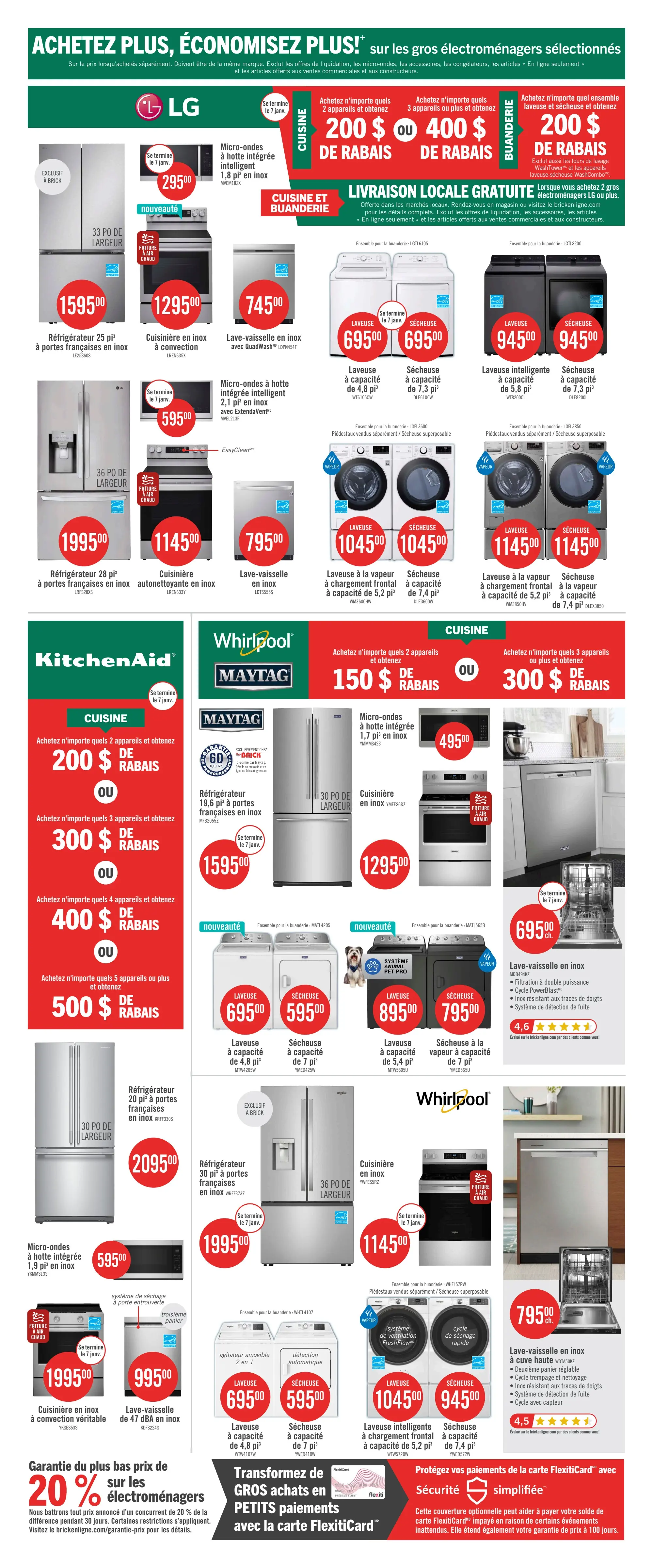 Circulaire Brick - Vente d'Après-Noël + Solde de la Fin de Semaine
