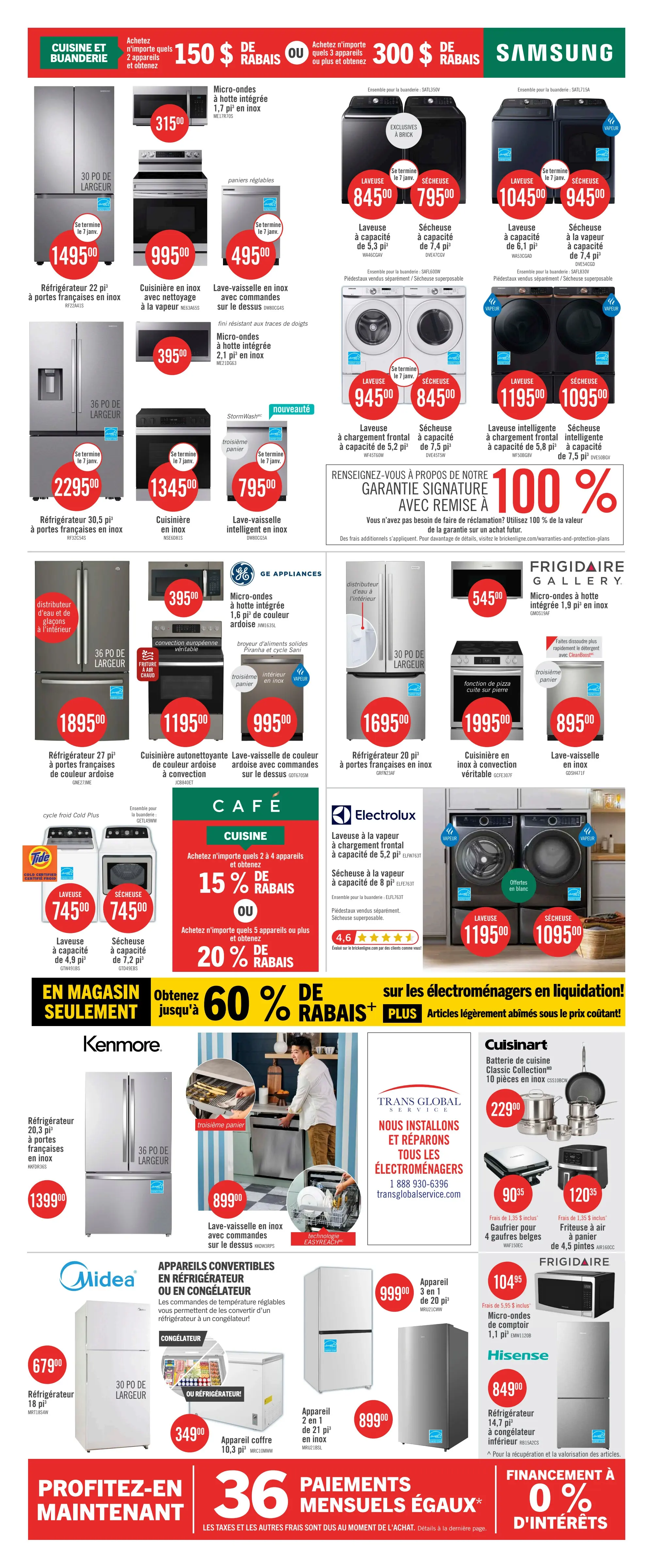 Circulaire Brick - Vente d'Après-Noël + Solde de la Fin de Semaine