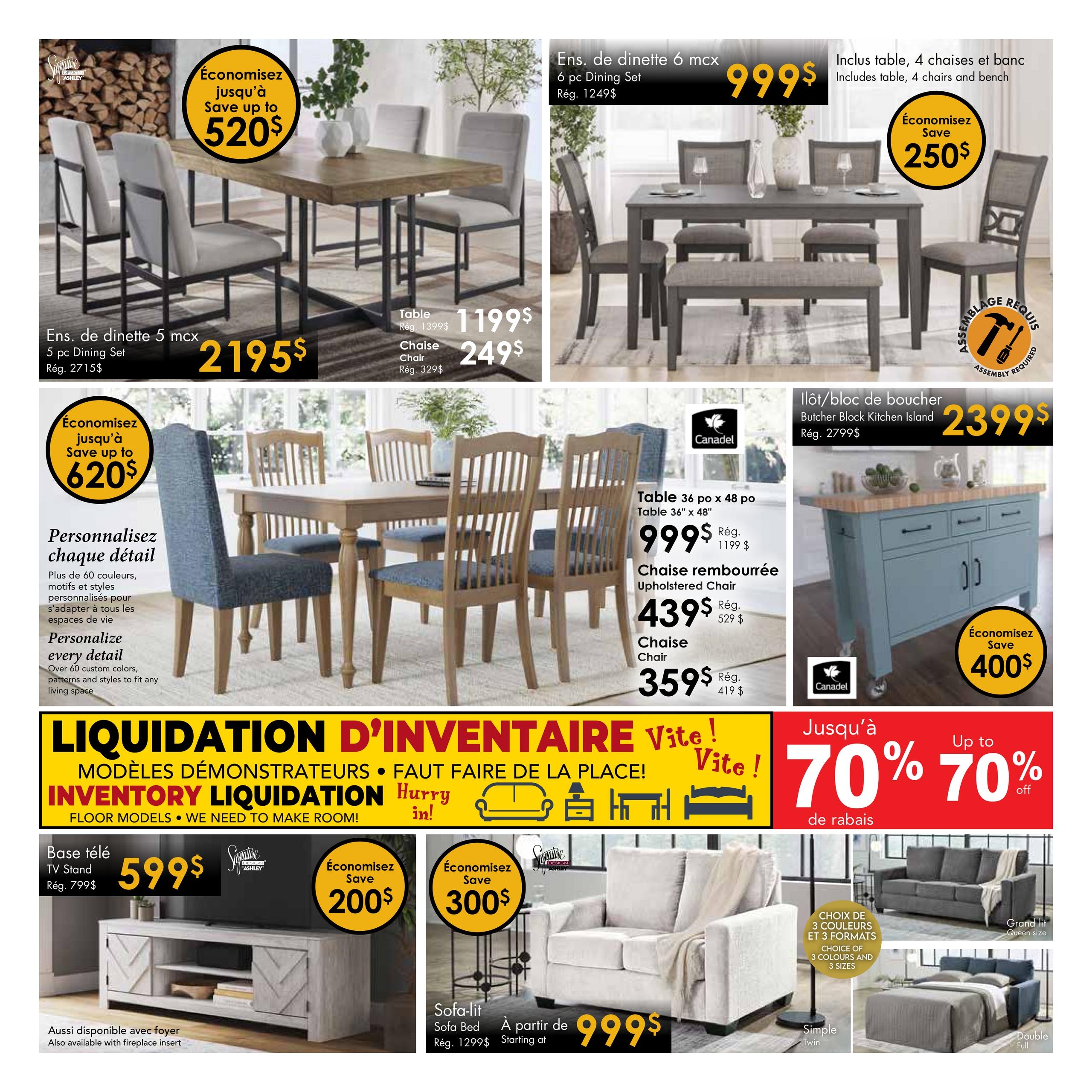 Circulaire Meubles Gilles Émond - Grande Vente de Déstockage