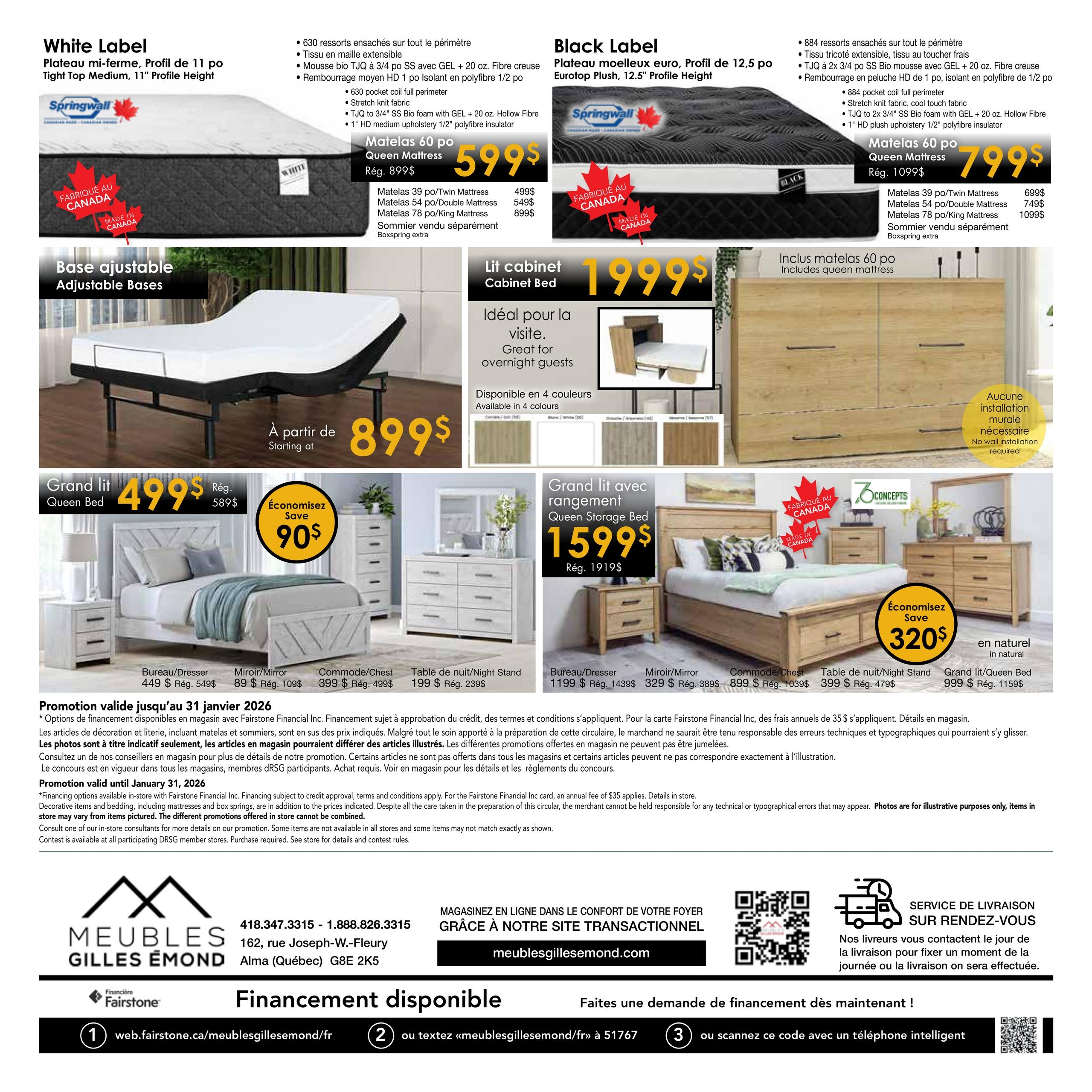Circulaire Meubles Gilles Émond - Grande Vente de Déstockage