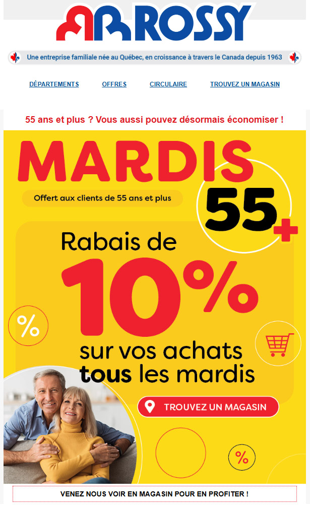 Le Mardi 55+ est là !