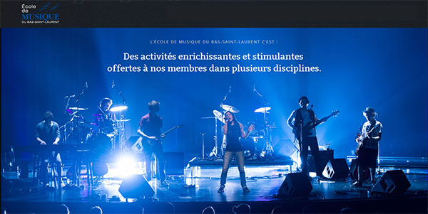École de Musique du Bas-Saint-Laurent en ligne