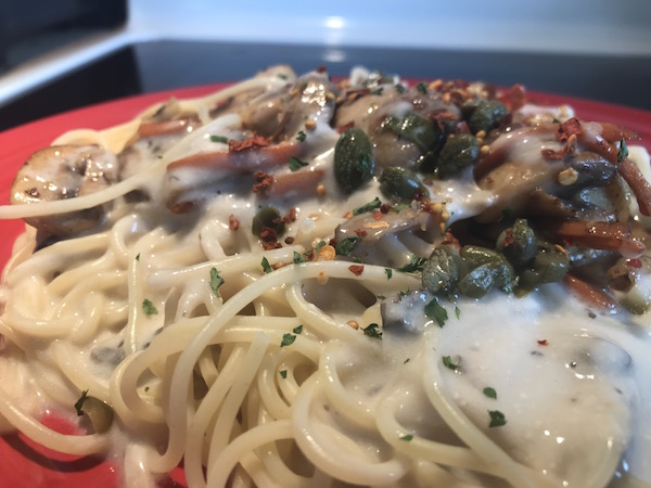 Spaghetti Sauce Champignons et Câpres 4