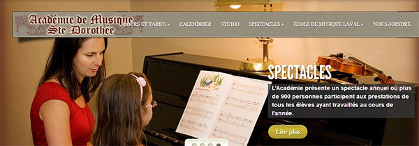 Académie de Musique Ste-Dorothée en ligne