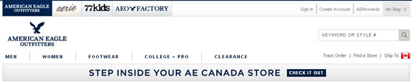 American Eagle Outfitters en ligne