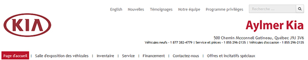 Aylmer Kia en Ligne