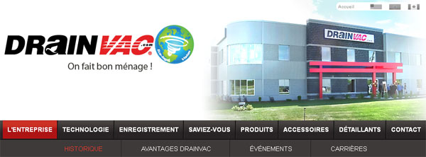 Balayeuse Aspirateur Drainvac Canada site en ligne Balayeuse Aspirateur Drainvac Canada site en ligne