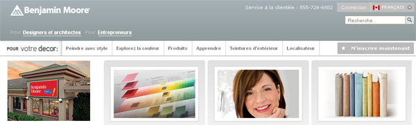 Benjamin Moore Peinture en ligne