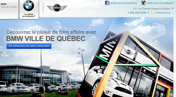 Bmw & Mini Ville de Québec en Ligne