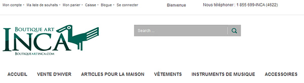 Boutique Art Inca en ligne