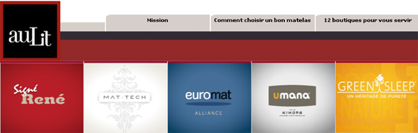 Boutique au Lit Matelas en ligne