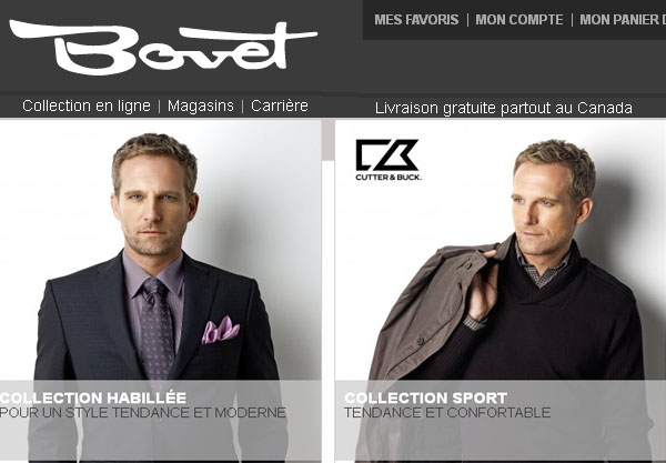 Bovet Vêtements pour Hommes Circulaire en ligne