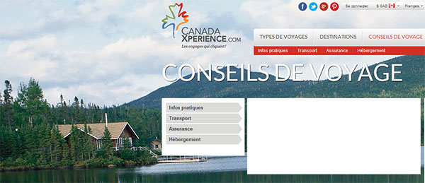 CANADAXpérience en ligne