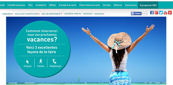 Carlson Wagonlit Voyages en ligne