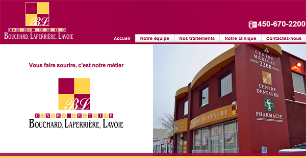 Centre Dentaire Bouchard Laperrière Lavoie en Ligne