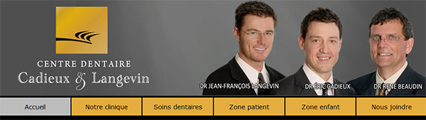 Centre Dentaire Cadieux & Langevin en Ligne