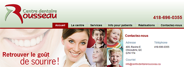 Centre Dentaire Rousseau en Ligne