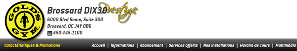 Circulaire Golds Gym Dix30 en ligne