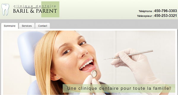 Clinique Dentaire Baril & Parent en Ligne