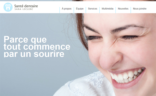 Clinique Santé Dentaire Sara Leclerc en Ligne