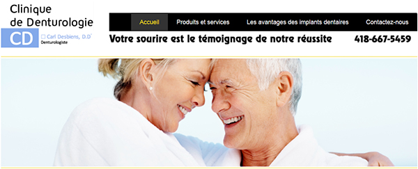 Clinique de Denturologie Carl Desbiens en Ligne