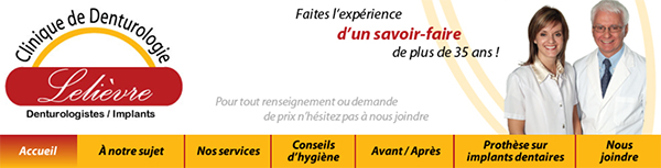 Clinique de Denturologie Lelièvre en Ligne