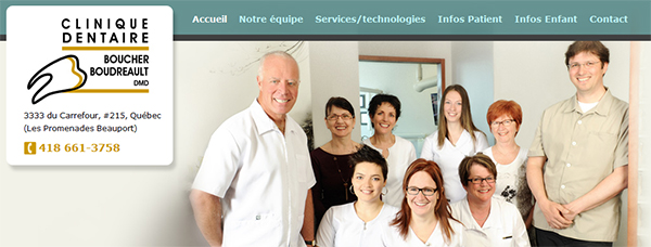 Clinique dentaire Boucher et Boudreault en Ligne