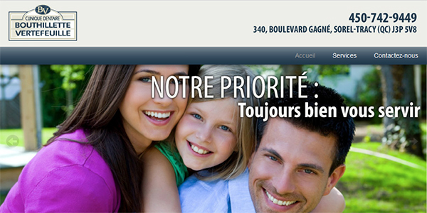 Clinique dentaire Bouthillette Vertefeuille en Ligne
