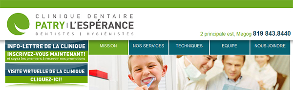 Clinique dentaire Patry l'Espérance en Ligne