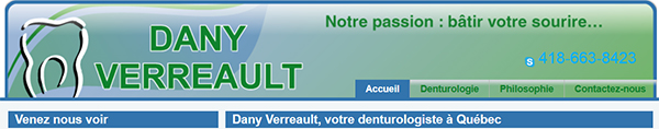 Dany Verreault Denturologiste en Ligne