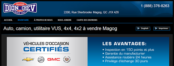 Dion Chevrolet Buick GMC en Ligne