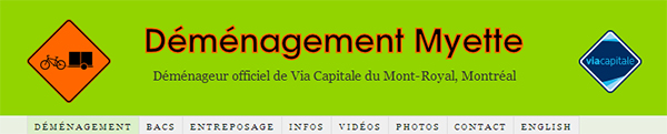 Déménagement Myette en ligne