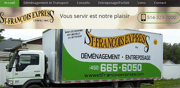 Déménagement St-François Express en ligne