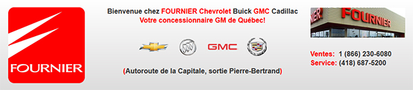 Fournier Chevrolet Buick GMC Cadillac en Ligne