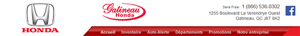 Gatineau Honda en Ligne