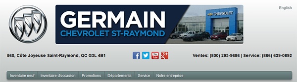 Germain Chevrolet Buick GMC en Ligne