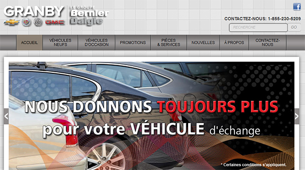 Granby Chevrolet Cadillac Buick GMC en Ligne