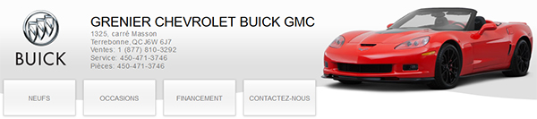 Grenier Chevrolet Buick GMC en Ligne