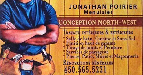 JONATHAN POIRIER - MENUISIER JONATHAN POIRIER - MENUISIER
