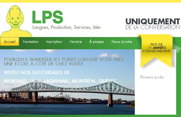 LPS École de Langues Site Internet